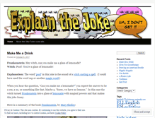 Tablet Screenshot of explainthejoke.com